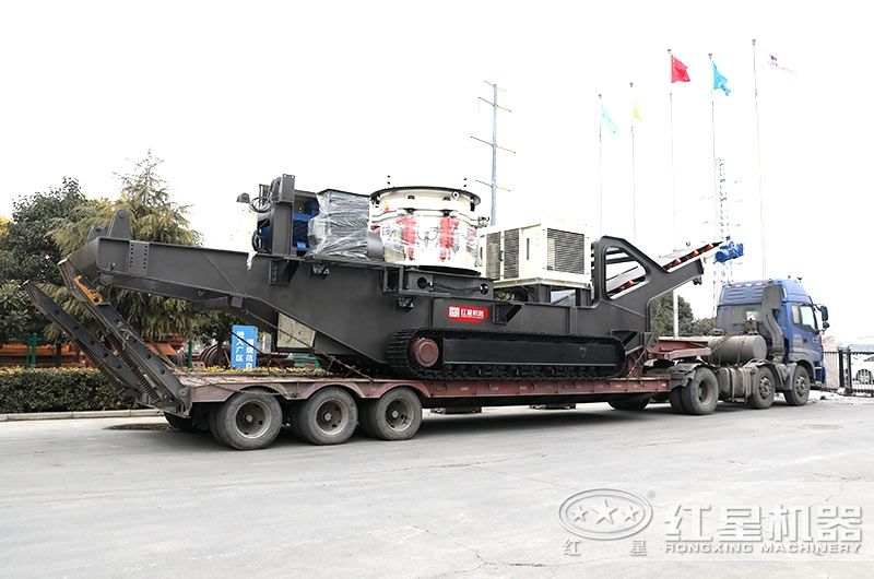 圓錐破履帶移動破碎站，整形效果好，產量高 style=width:720px; 