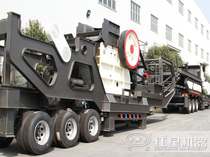 顎式移動破碎機，破碎比大，故障率低