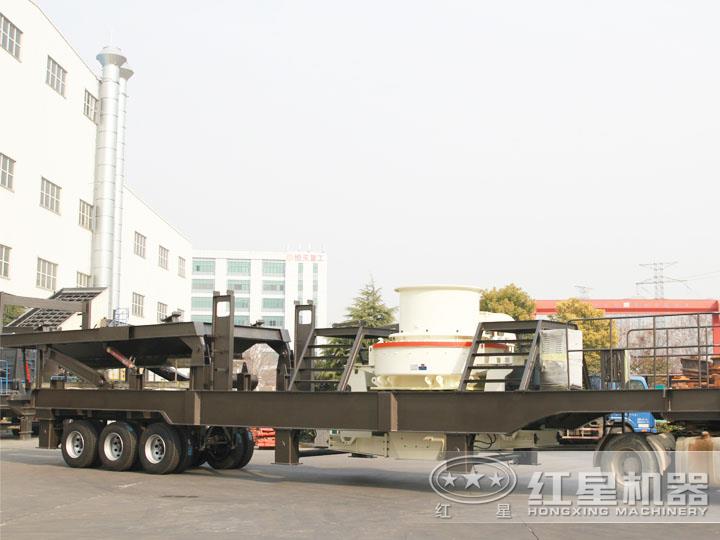 移動柴油打砂機，可一鍵智能操作，液壓控制